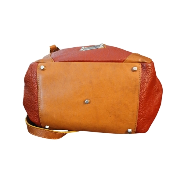 Valentina Italia Red Leather Shoulder Bag - Picture 4 of 12